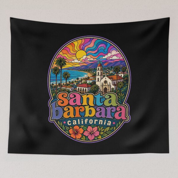 Item preview, Santa Barbara California Stained Glass Art designed and sold by TomFrontierArt.
