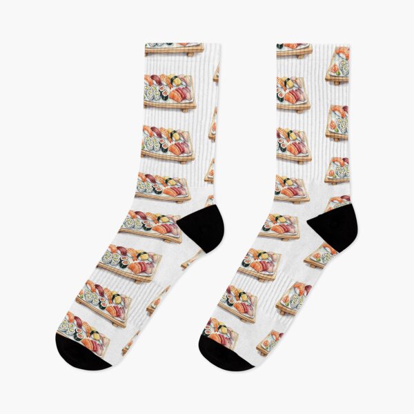 Item preview, Japanese Sushi Watercolor Illustration designed and sold by BetweenForms.