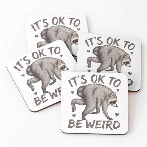 Item preview, Its ok to be Weird Jimothy Raccoon designed and sold by aponwao.