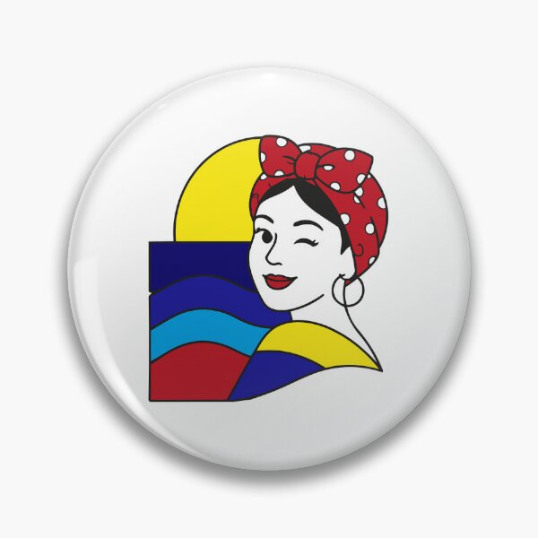Item preview, Flour Bread Venezuelan Girl Pop Art Sticker | Iconic Venezuela Nostalgia Gift designed and sold by GinColorist.