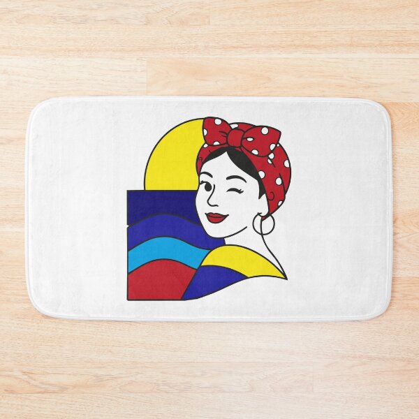 Item preview, Flour Bread Venezuelan Girl Pop Art Sticker | Iconic Venezuela Nostalgia Gift designed and sold by GinColorist.
