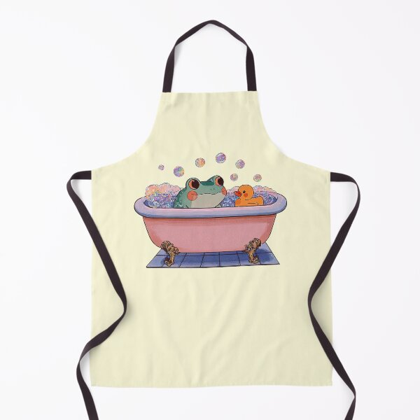 Item preview, Frog Taking Bubble Bath With Duck designed and sold by jianina-alondra.