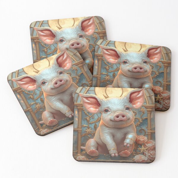 Item preview, Piggies Stained Glass Magic designed and sold by BriSher.