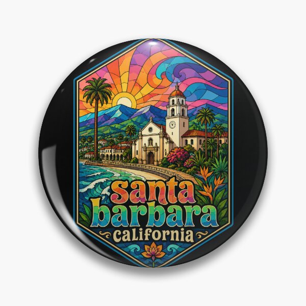 Item preview, Santa Barbara California Stained Glass designed and sold by TomFrontierArt.