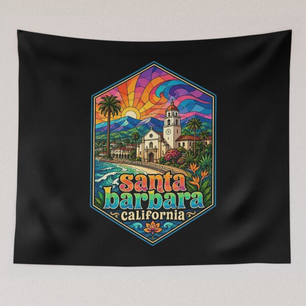 Item preview, Santa Barbara California Stained Glass designed and sold by TomFrontierArt.