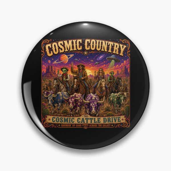 Item preview, Galactic Cattle Drive designed and sold by Cosmic-Chloe.