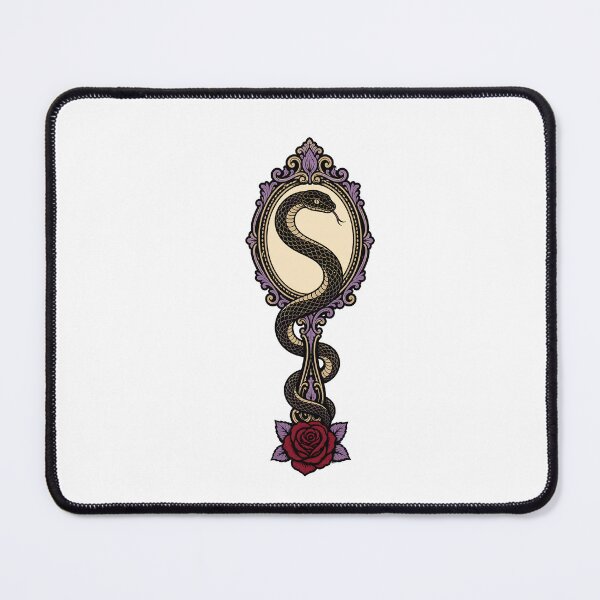 Item preview, Serpent Mirror Gothic Rose Illustration designed and sold by BoyleDesignShop.