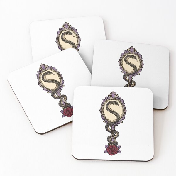 Item preview, Serpent Mirror Gothic Rose Illustration designed and sold by BoyleDesignShop.