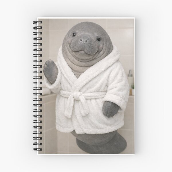 Item preview, Cozy Bathrobe Manatee designed and sold by Sillytoe.