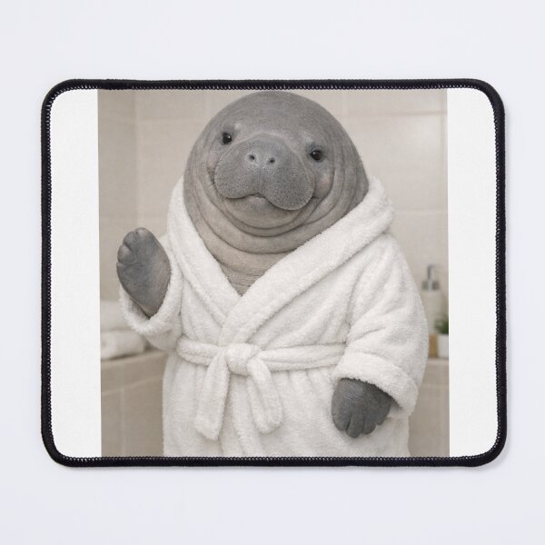 Item preview, Cozy Bathrobe Manatee designed and sold by Sillytoe.