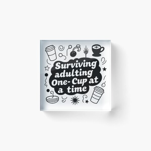Item preview, Surviving Adulting One Cup at a time designed and sold by Helios Be. Lavsh.