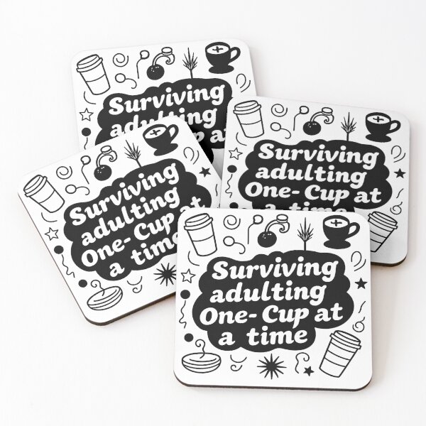 Item preview, Surviving Adulting One Cup at a time designed and sold by Helios Be. Lavsh.