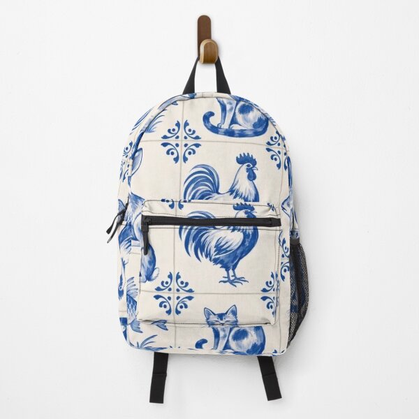 Item preview, Delft Tile Animal Seamless Pattern | Blue and White Dutch Tile Menagerie designed and sold by StickyGuys.