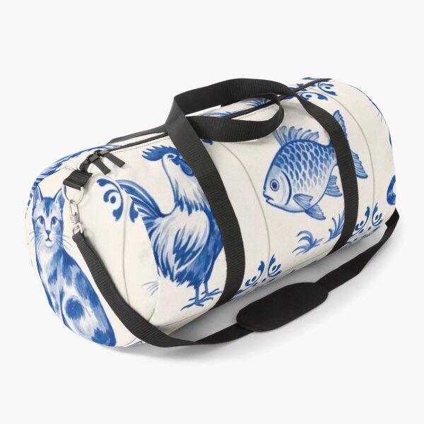 Item preview, Delft Tile Animal Seamless Pattern | Blue and White Dutch Tile Menagerie designed and sold by StickyGuys.