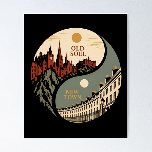 Item preview, Edinburgh Old Soul, New Town Yin-Yang designed and sold by Fenay Designs.