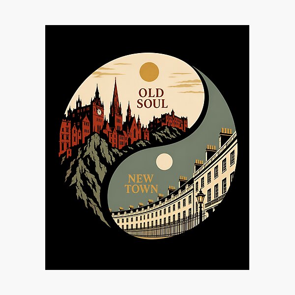 Item preview, Edinburgh Old Soul, New Town Yin-Yang designed and sold by Fenay Designs.