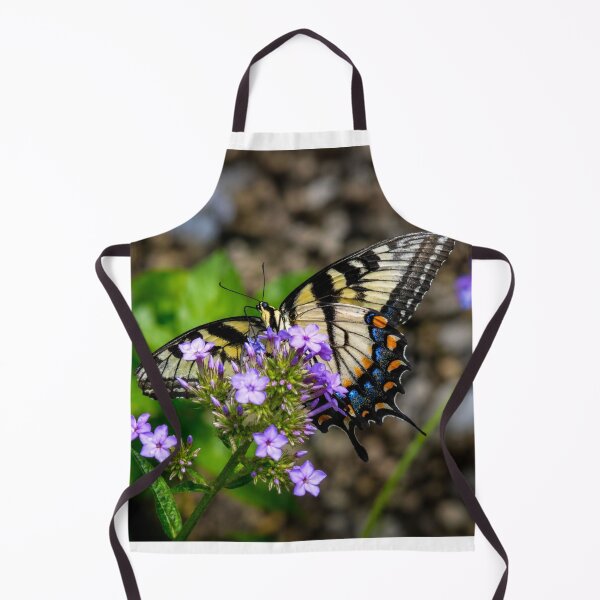 Item preview, Tiger Swallowtail butterfly on purple flowers designed and sold by Astute-Artio-Photography.