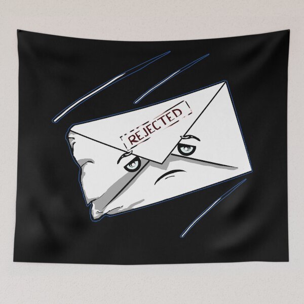 Item preview, Cute Rejected Envelope Cartoon - Funny Job Search & College Rejection Art designed and sold by Kyradem.