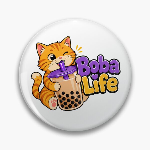 Item preview, Boba Life Tabby Adorable Chibi Milk Tea designed and sold by chattsuede.