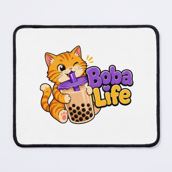Item preview, Boba Life Tabby Adorable Chibi Milk Tea designed and sold by chattsuede.
