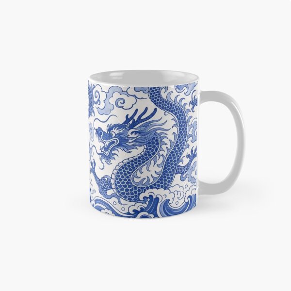 Item preview, Chinese Porcelain Dragon Seamless Pattern | Blue and White Cobalt Porcelain designed and sold by StickyGuys.