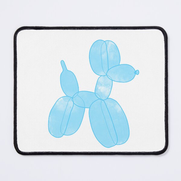 Item preview, Neon Balloon Dog - Blue on White designed and sold by FoxfireStardust.