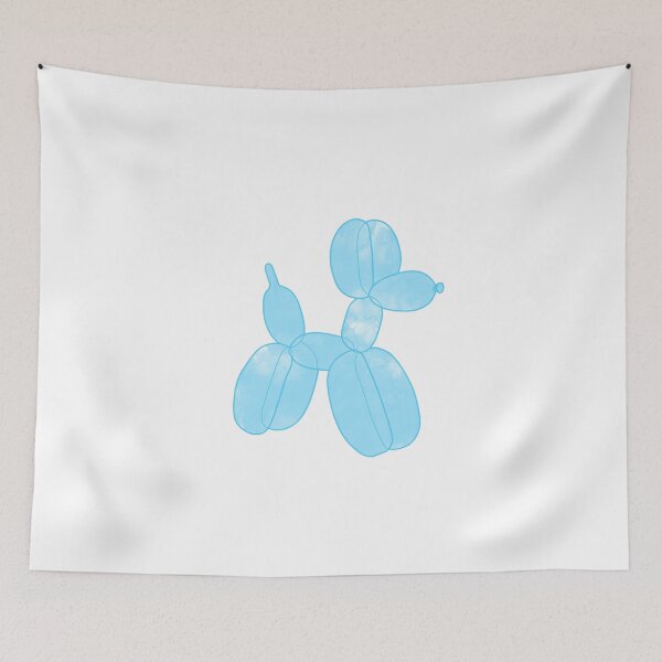Item preview, Neon Balloon Dog - Blue on White designed and sold by FoxfireStardust.