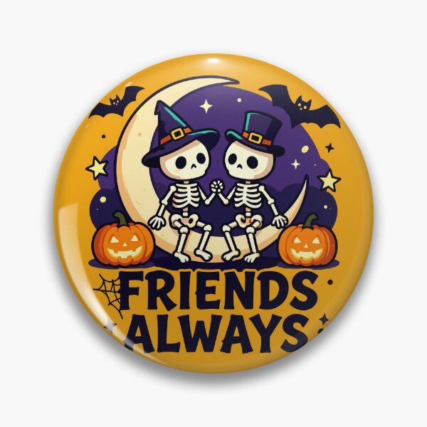 Item preview, Friends Always Halloween Skeleton | Best Friends Spooky Halloween Gift designed and sold by artscreat.
