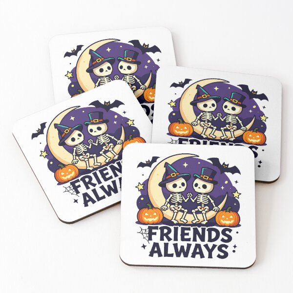 Item preview, Friends Always Halloween Skeleton | Best Friends Spooky Halloween Gift designed and sold by artscreat.