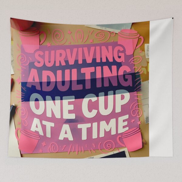 Item preview, Surviving Adulting One Cup at a time #2 designed and sold by Helios Be. Lavsh.