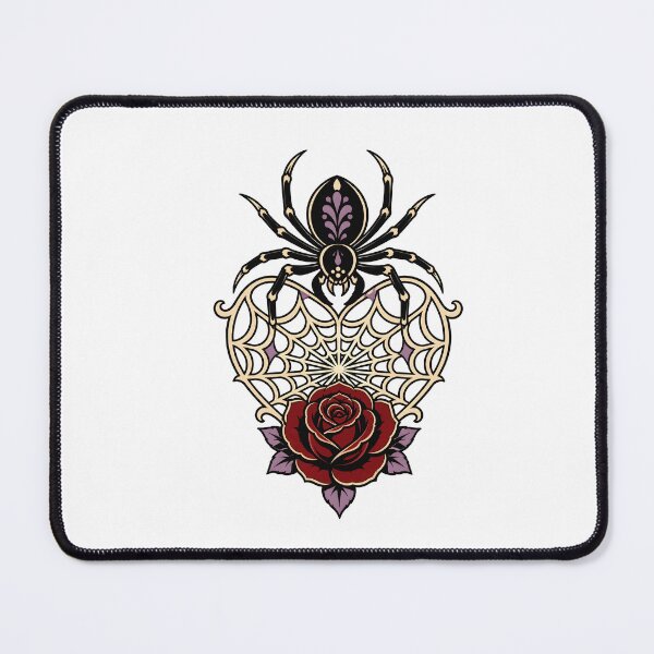 Item preview, Black Widow Spider Web Heart Rose designed and sold by BoyleDesignShop.
