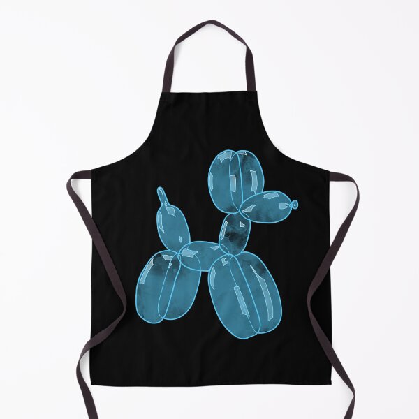 Item preview, Neon Balloon Dog - Blue on Black designed and sold by FoxfireStardust.