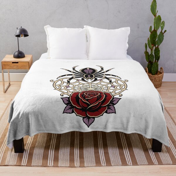 Item preview, Black Widow Spider Web Heart Rose designed and sold by BoyleDesignShop.