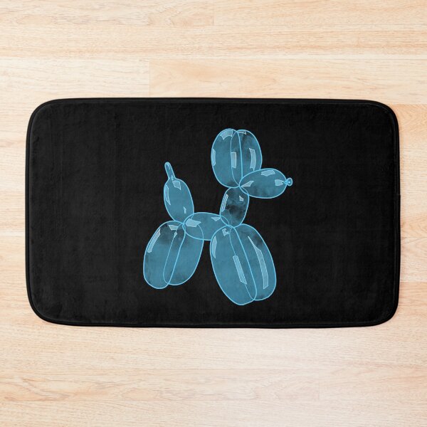 Item preview, Neon Balloon Dog - Blue on Black designed and sold by FoxfireStardust.