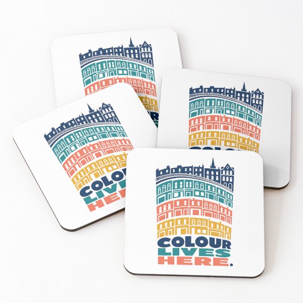 Item preview, Edinburgh: Colour Lives Here in Rainbow Rows designed and sold by Fenay Designs.
