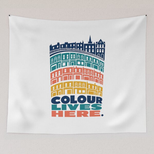 Item preview, Edinburgh: Colour Lives Here in Rainbow Rows designed and sold by Fenay Designs.