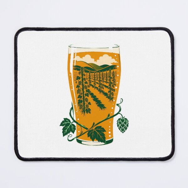 Item preview, Hop Farm Craft Beer Organic Hop Yard Scene designed and sold by chattsuede.
