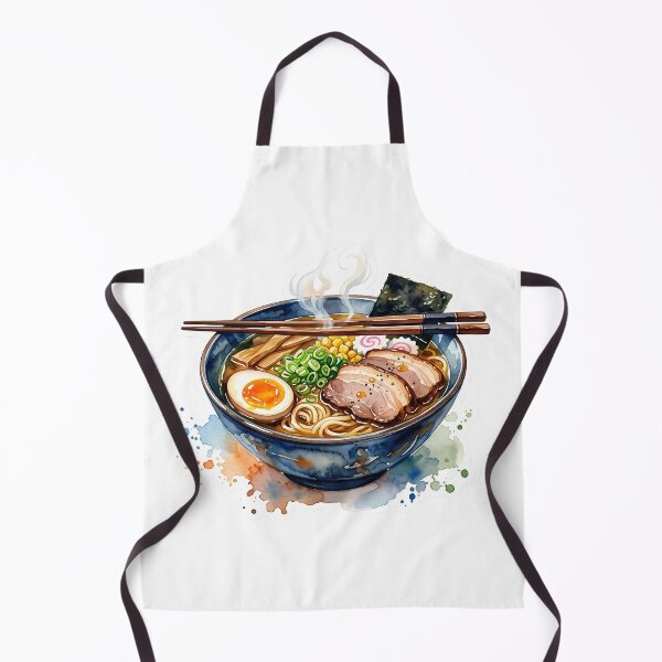 Item preview, Hot Japanese Ramen Bowl Watercolor Illustration designed and sold by BetweenForms.
