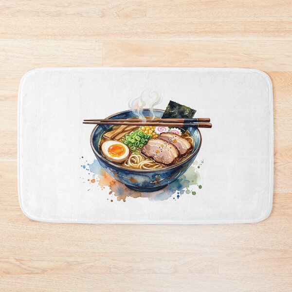 Item preview, Hot Japanese Ramen Bowl Watercolor Illustration designed and sold by BetweenForms.