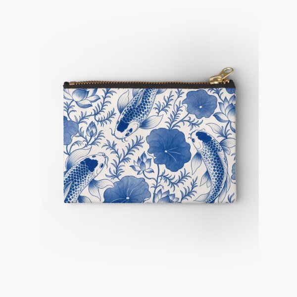 Item preview, Chinese Porcelain Koi Fish Seamless Pattern | Blue and White Cobalt Porcelain designed and sold by StickyGuys.