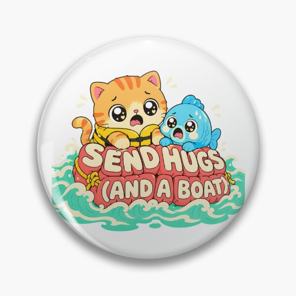 Item preview, Send Hugs Tabby Ocean Rescue Cartoon designed and sold by chattsuede.