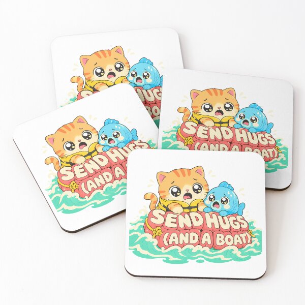 Item preview, Send Hugs Tabby Ocean Rescue Cartoon designed and sold by chattsuede.