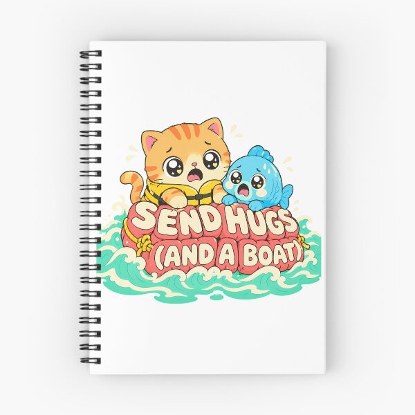 Item preview, Send Hugs Tabby Ocean Rescue Cartoon designed and sold by chattsuede.