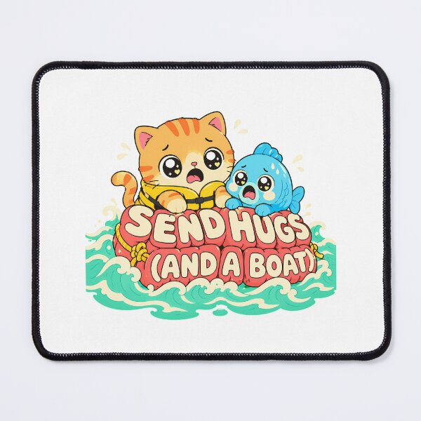 Item preview, Send Hugs Tabby Ocean Rescue Cartoon designed and sold by chattsuede.