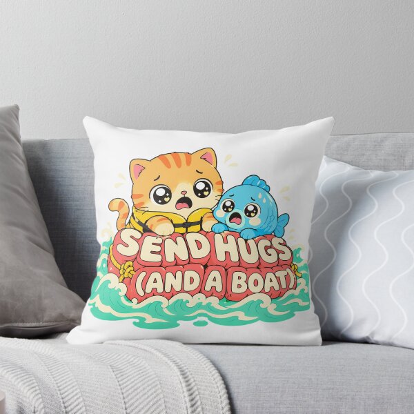 Item preview, Send Hugs Tabby Ocean Rescue Cartoon designed and sold by chattsuede.