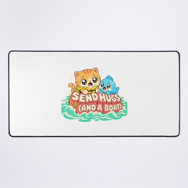 Item preview, Send Hugs Tabby Ocean Rescue Cartoon designed and sold by chattsuede.
