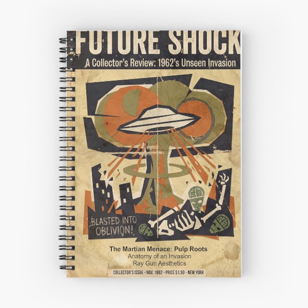 Item preview, Retro Alien Invasion Poster - Vintage UFO Pulp Sci-Fi Wall Art designed and sold by vaerk.