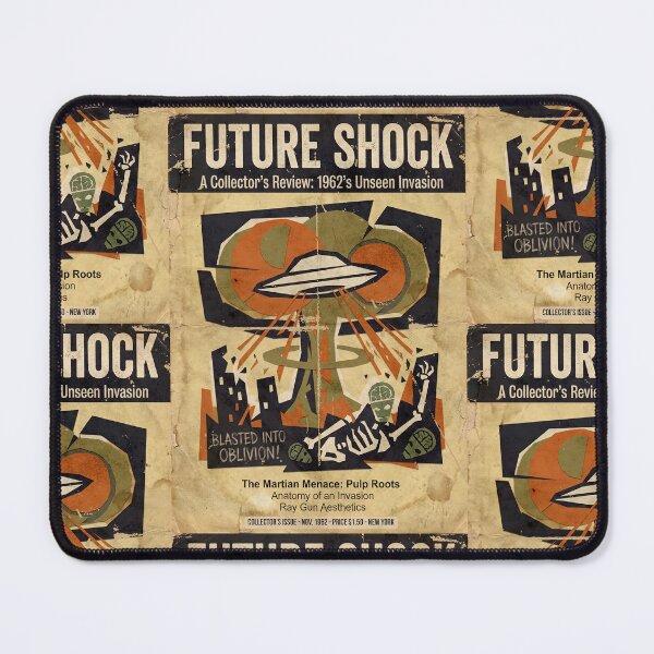 Item preview, Retro Alien Invasion Poster - Vintage UFO Pulp Sci-Fi Wall Art designed and sold by vaerk.