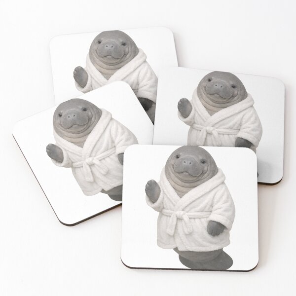 Item preview, Bathrobe Manatee designed and sold by Sillytoe.