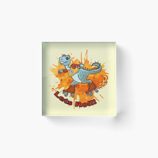 Item preview, Dinosaur Rollerskater designed and sold by artmuvz.